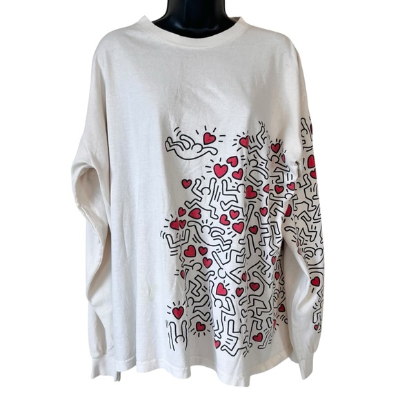 keith haring Other - Vintage 90’s Keith Haring Manpower Heart
Long Sleeve T-Shirt
